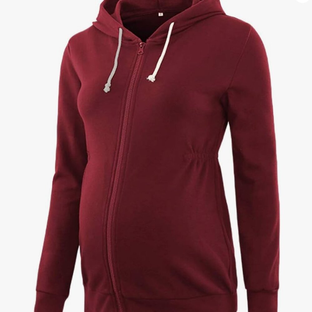 Maternity zip up hoodie size small, gently used